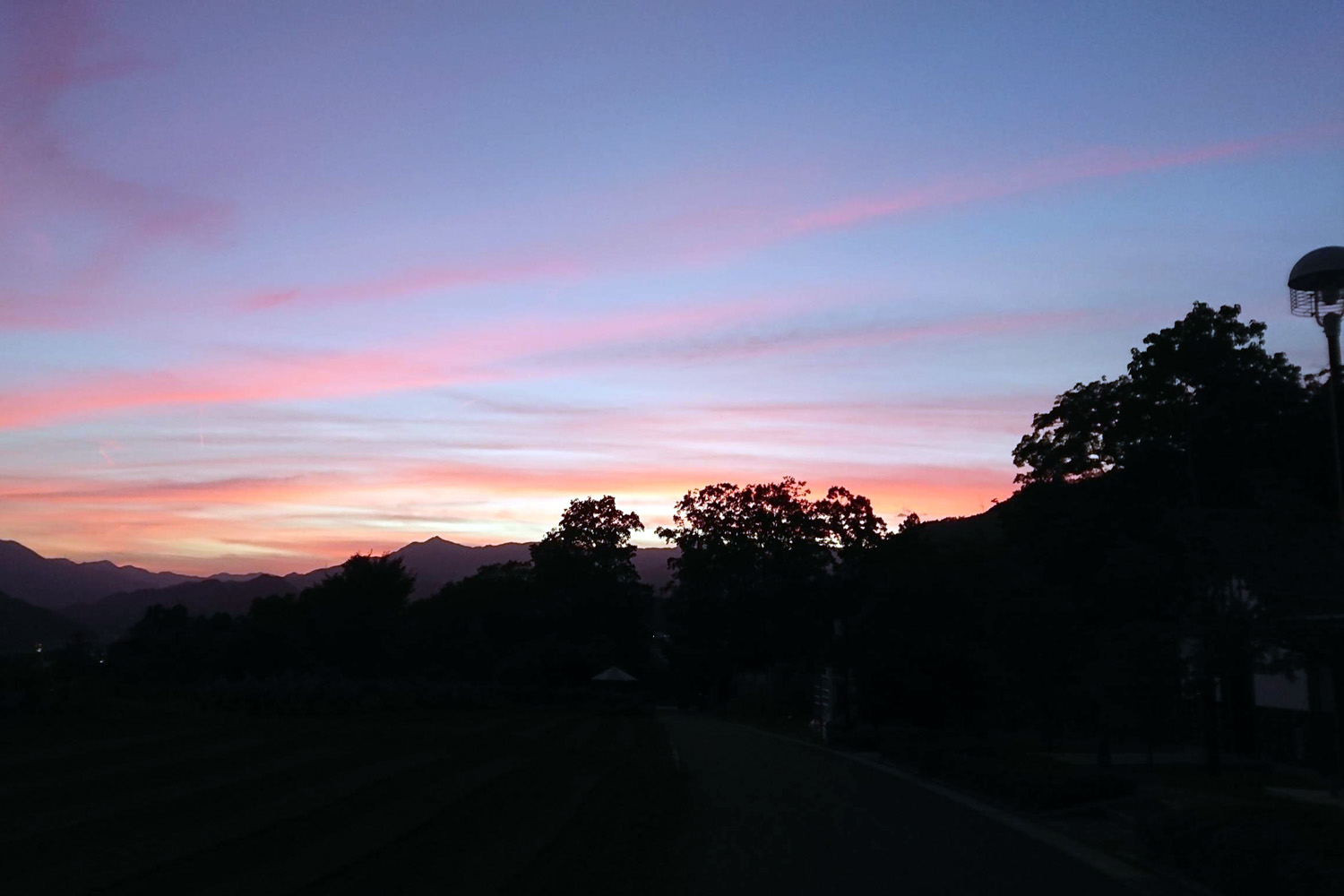 懐かしい?夕焼け